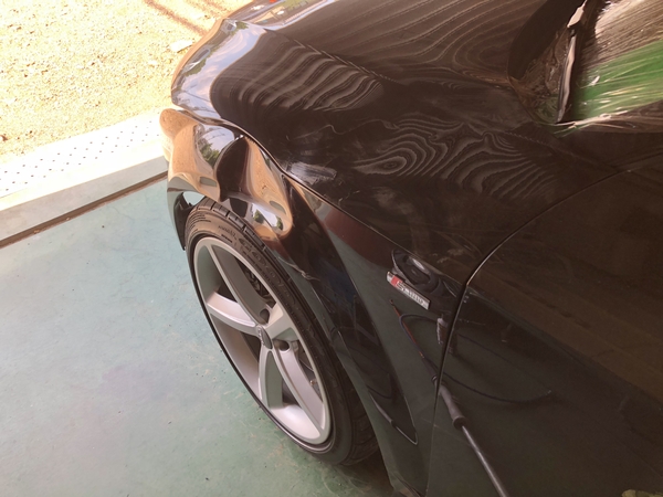 群馬県のお客様 アウディTT アルミボディ鈑金塗装 | 群馬県太田市の