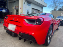 Ferrari 488  鈑金　塗装　デントリペア